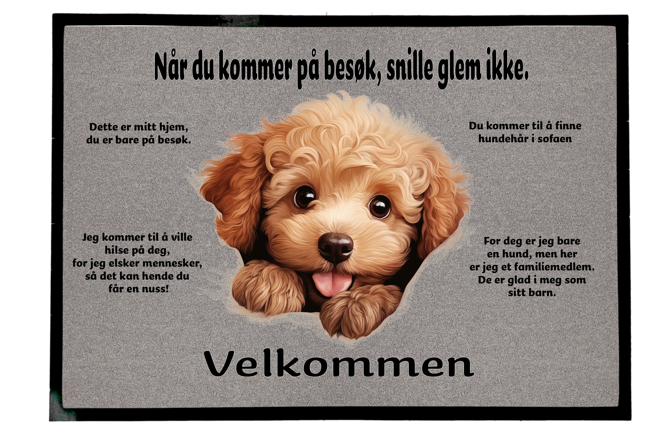 Dørmatte Puddel 4
