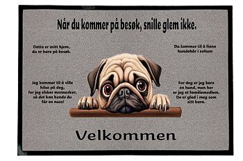 Dørmatte Pug