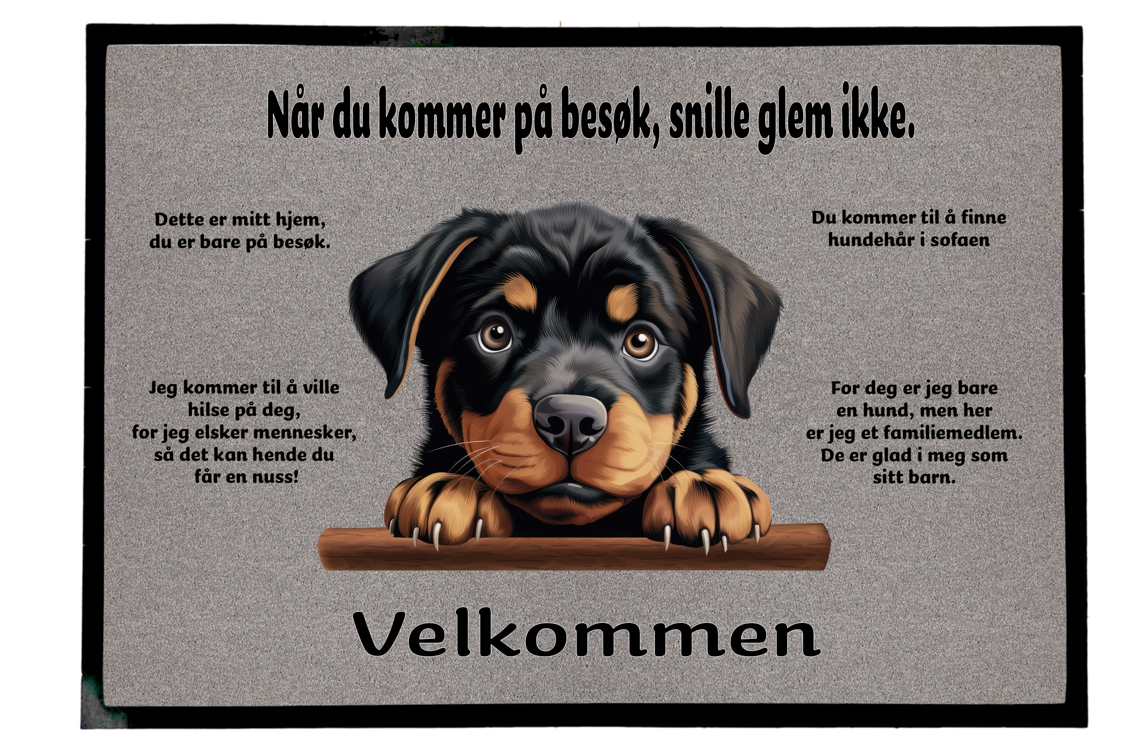 Dørmatte Rottwailer 5