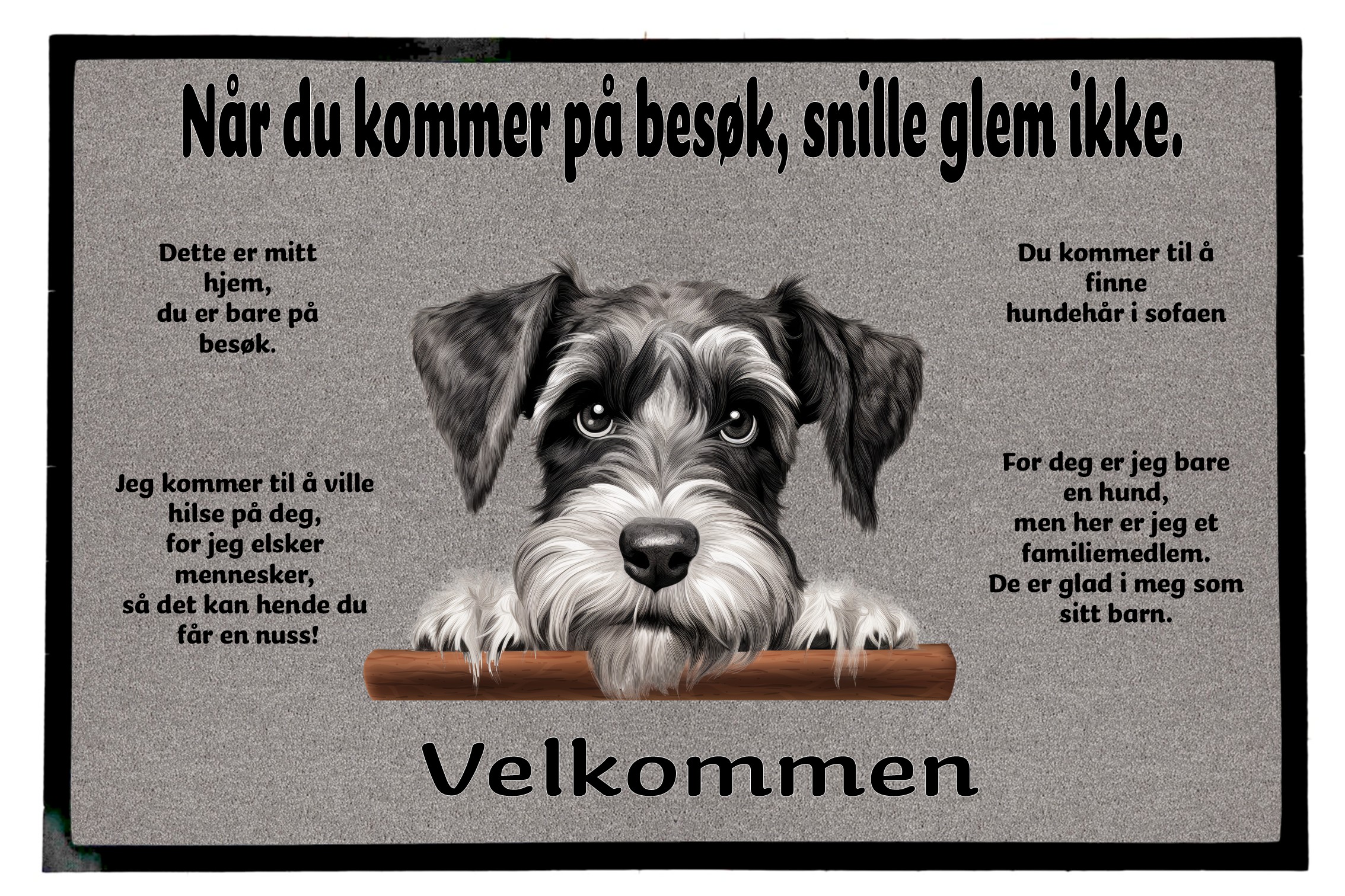 Dørmatte Schnauzer 5