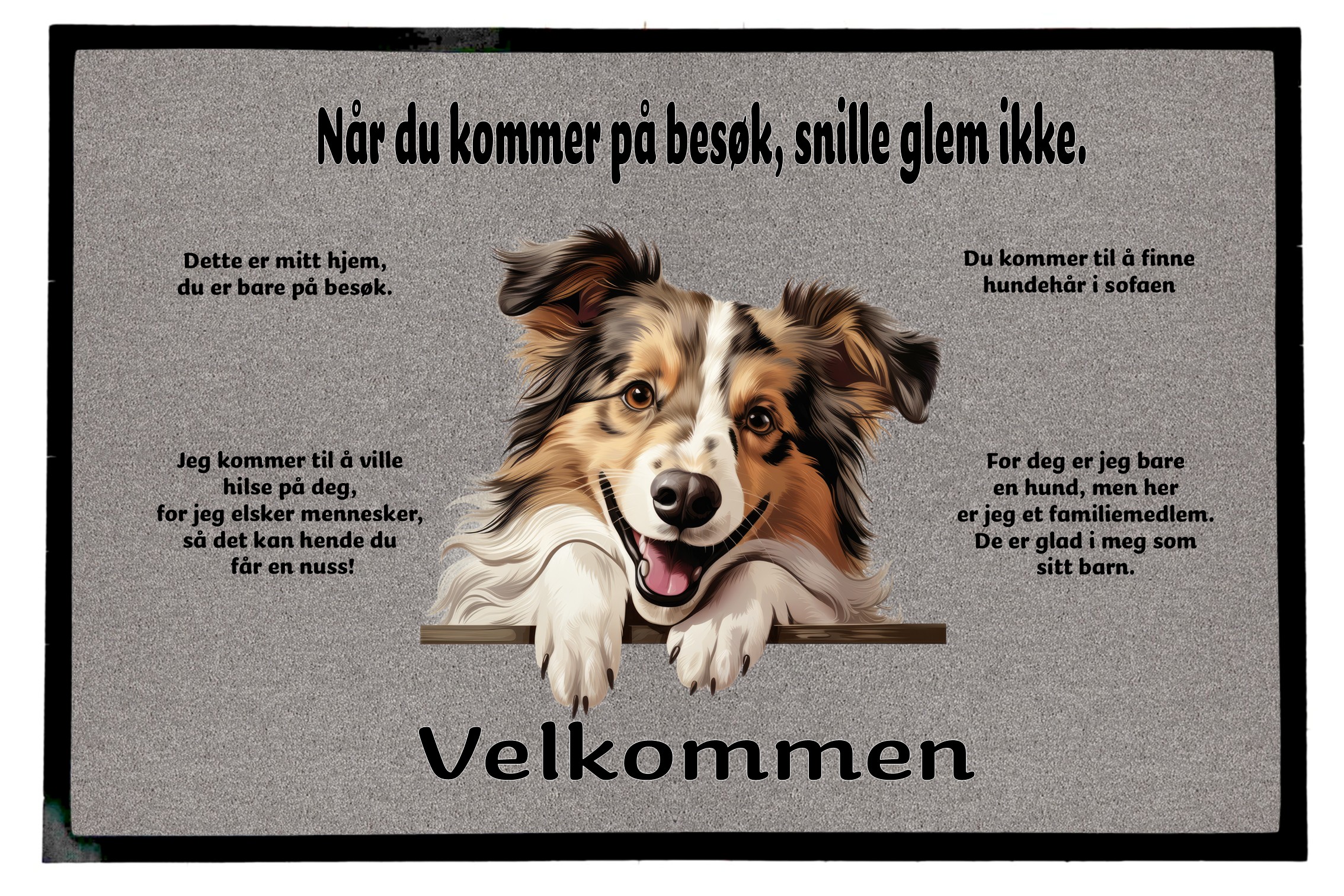 Dørmatte Shetland Shepdog 2