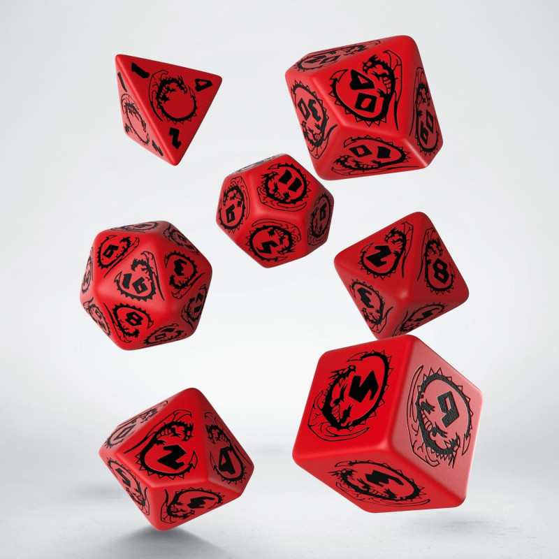 Q-workshop: Dragons Dice Set - Garnet