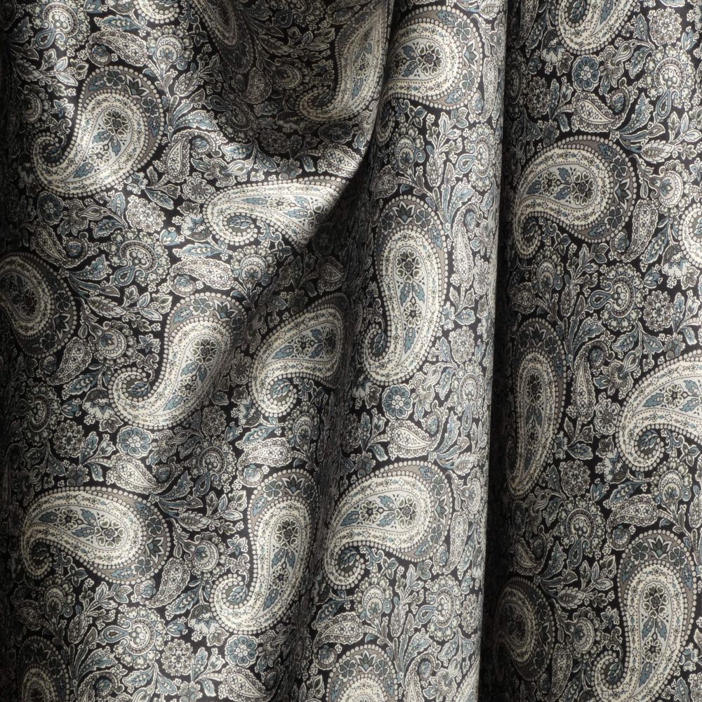 Liberty Silk Satin Lee Manor - Black Grey Beige - 2