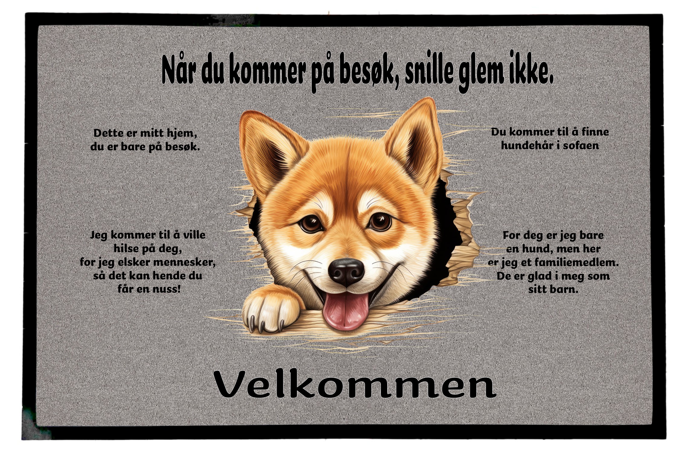 Dørmatte Shiba Inu 1