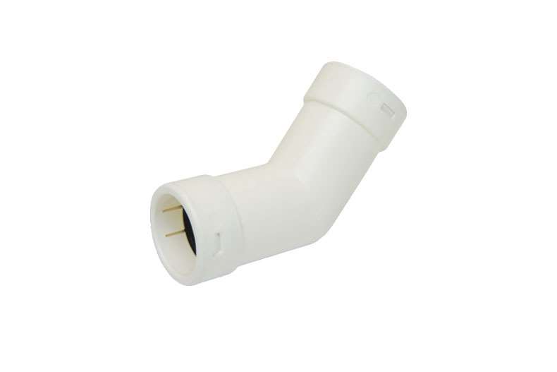 Connector 45° rigid drain pipe - Ø20mm