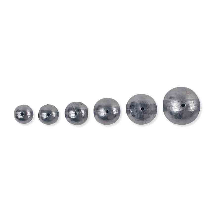 Ball lead with holes is perfect for leading down baitfish in ice baiting or bait in float baiting