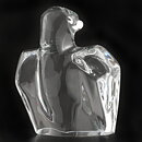 Olle Alberius (1970s) Clear Glass Falcon from Orrefors 20 cm