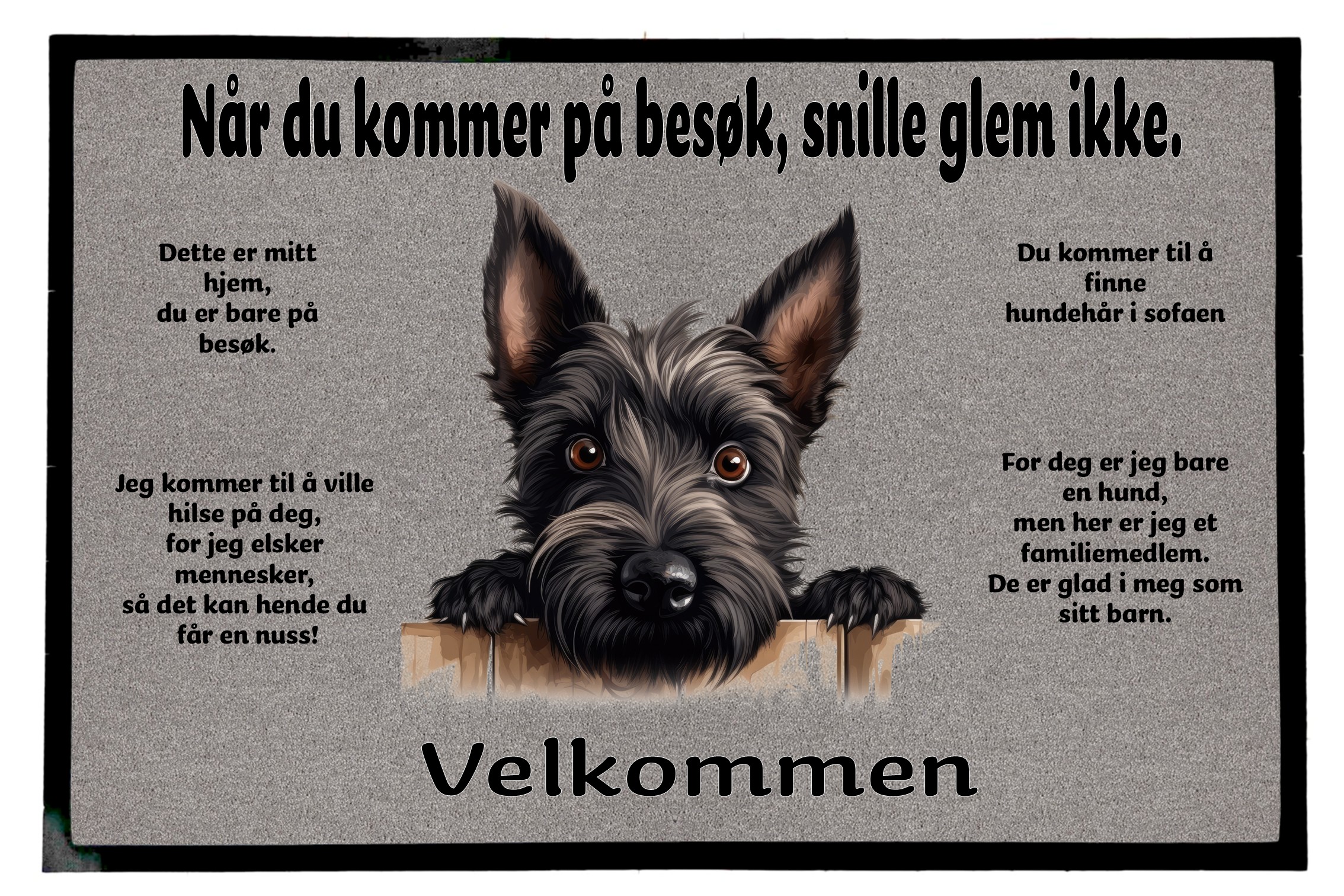 Dørmatte Skotsk terrier 1