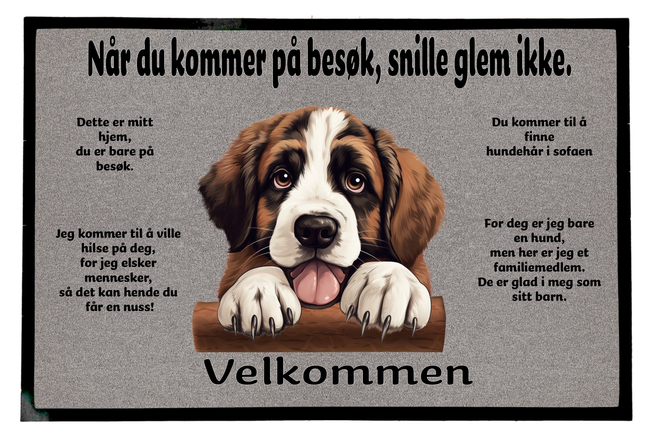Dørmatte Saint Bernard 3