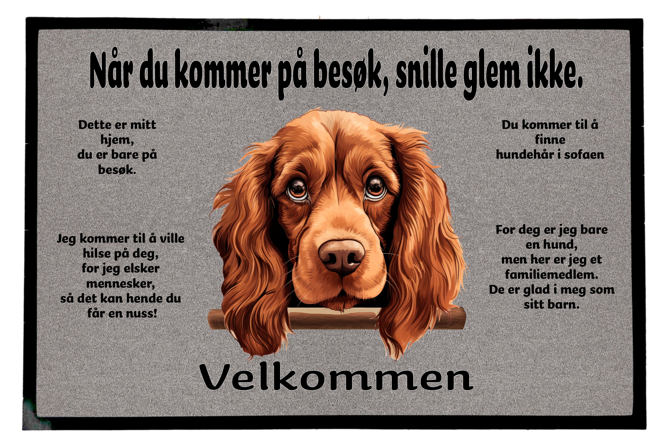 Dørmatte Sussex Spaniel 1