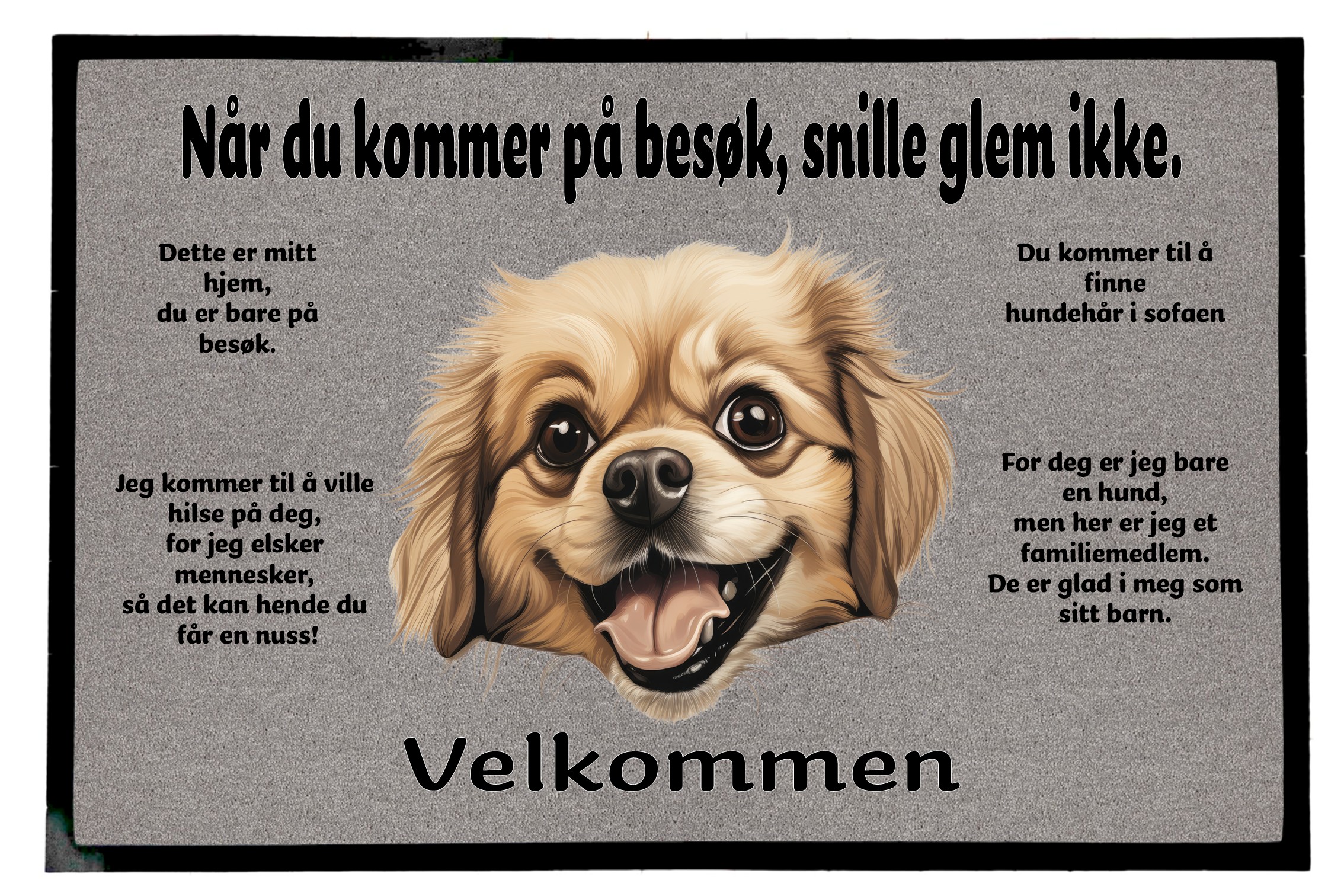 Dørmatte Tibetan Spaniel 1