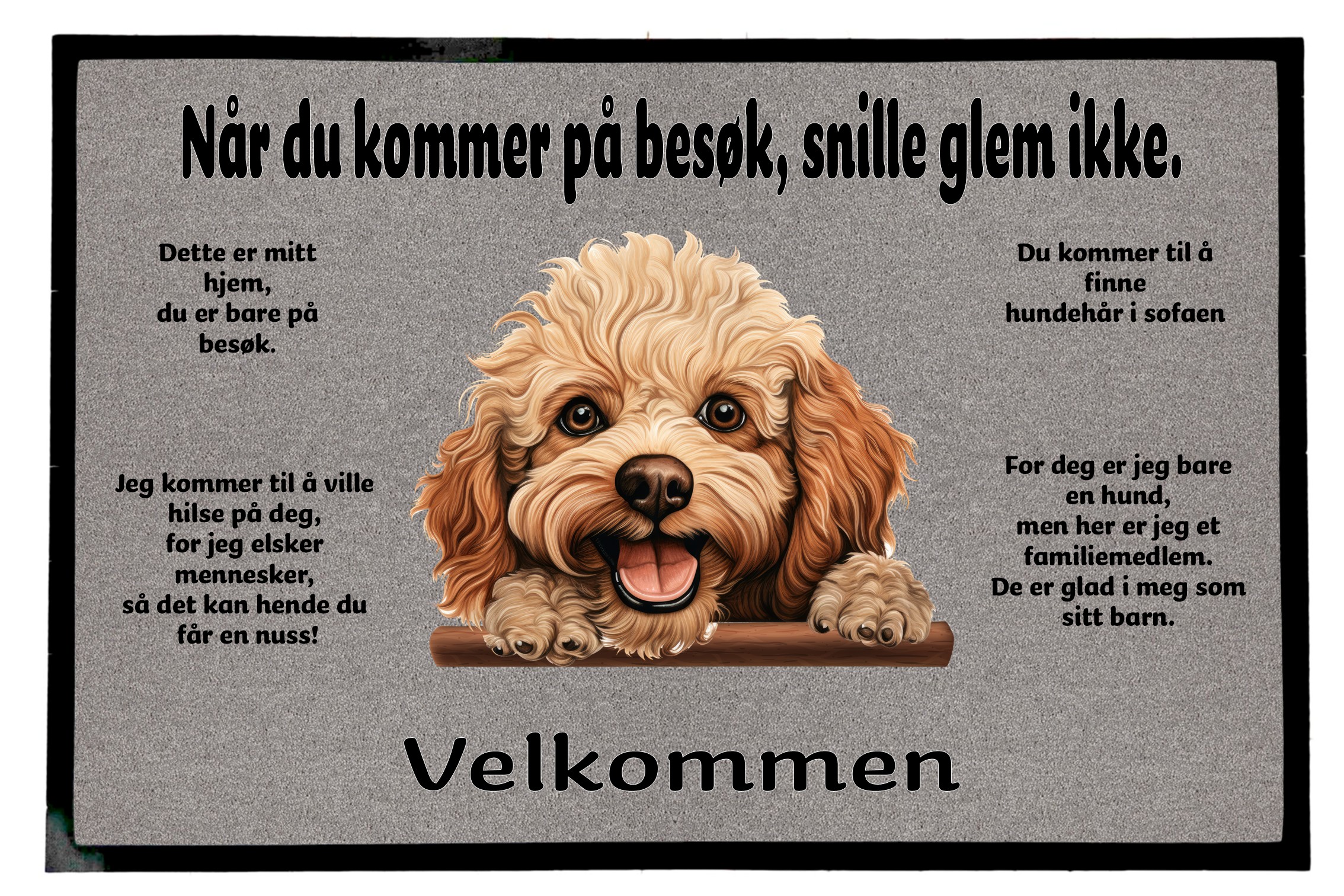 Dørmatte Toy Puddel 1