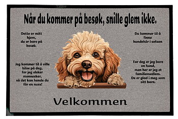 Dørmatte Toy Puddel 1