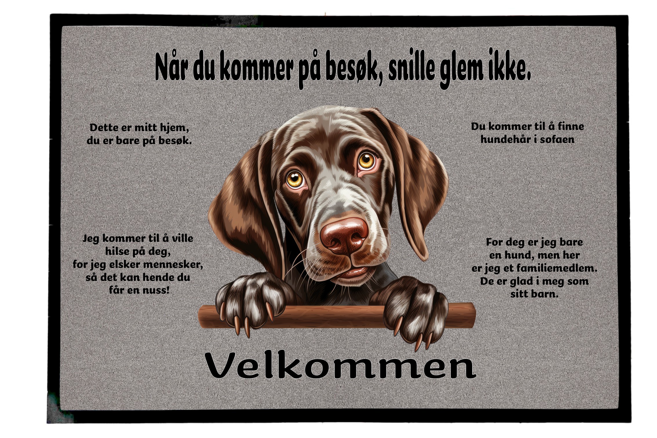 Dørmatte Tysk korthåret Peker 1