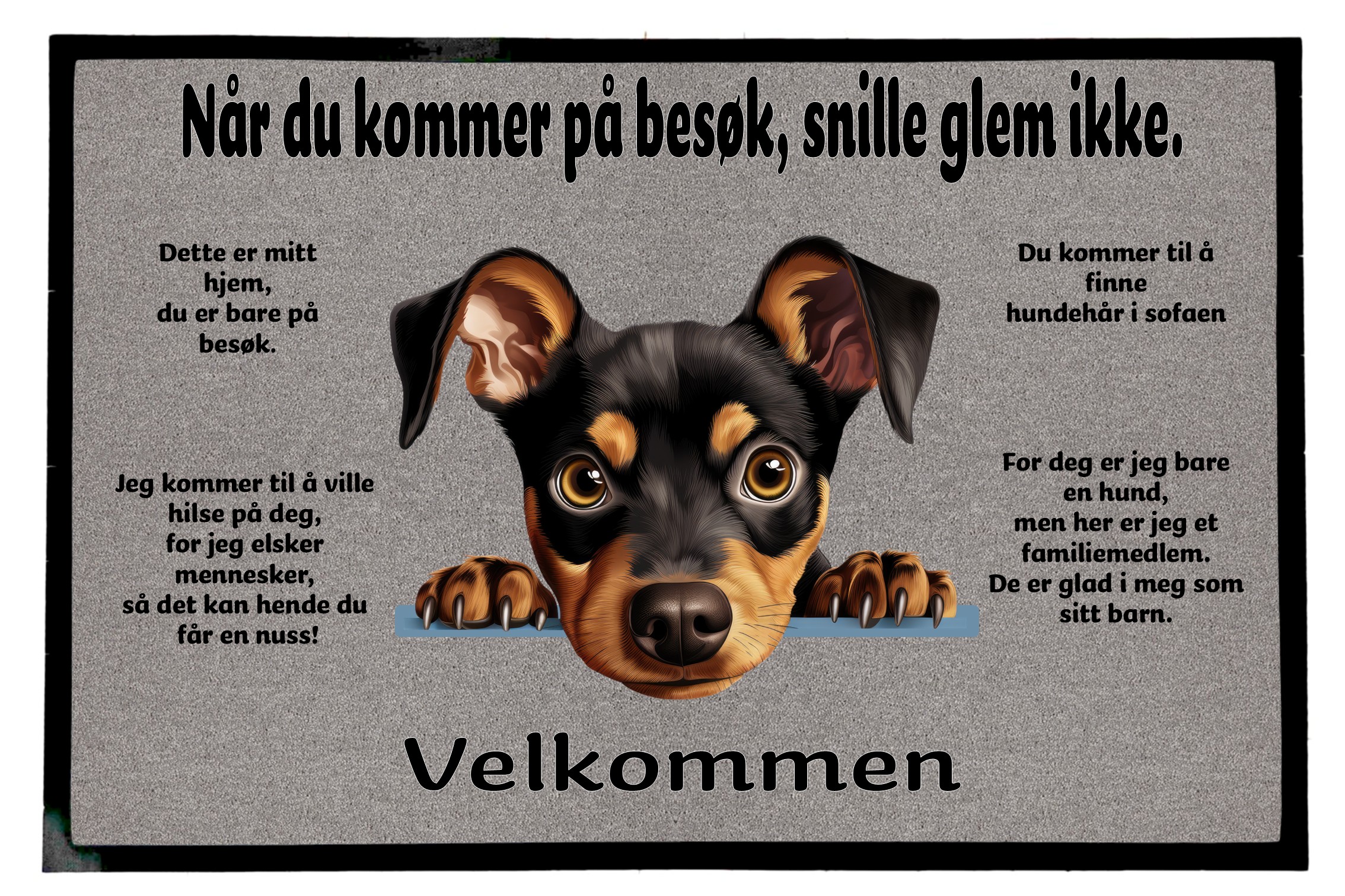Dørmatte Tysk pinscher 1