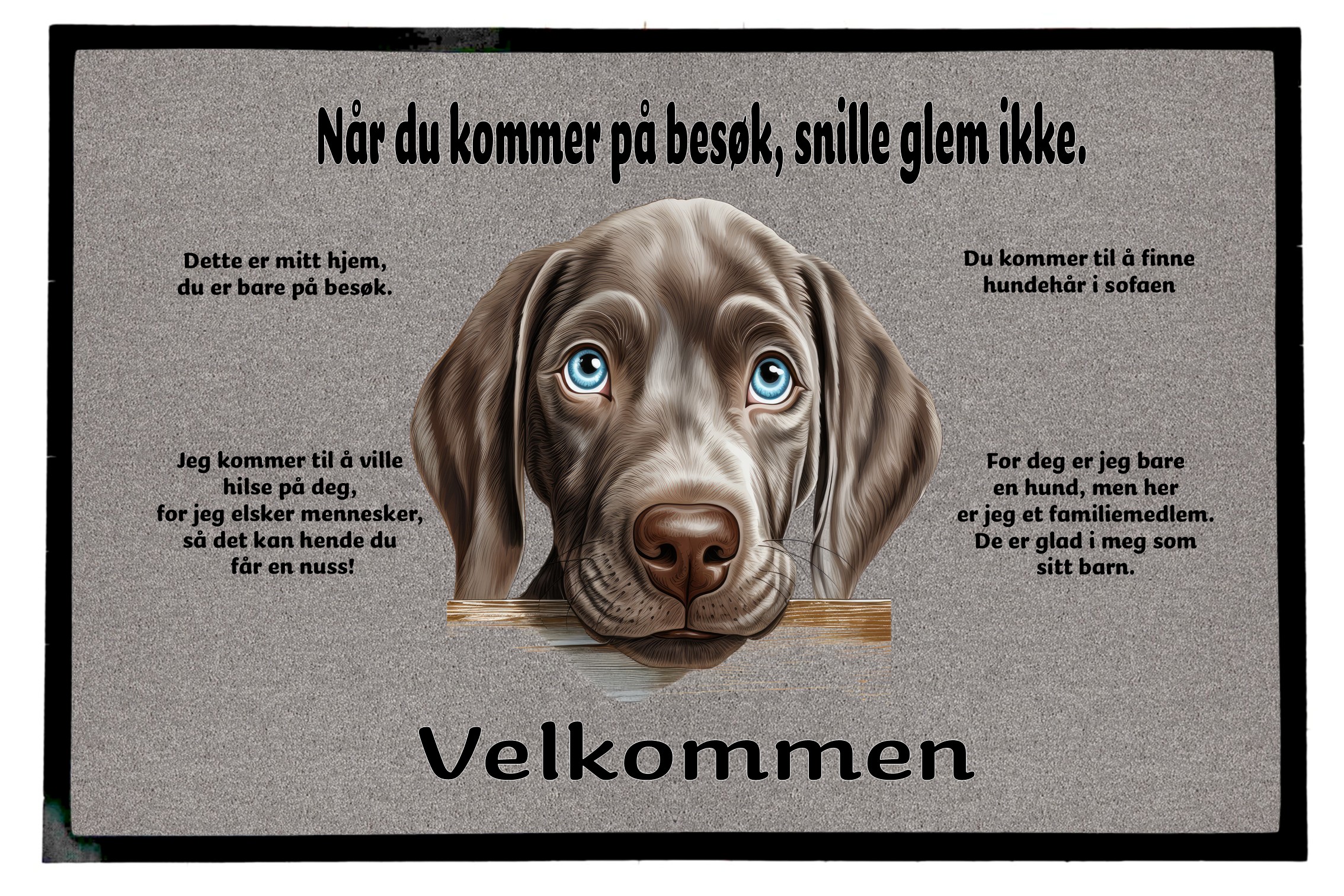 Dørmatte Weimaraner 1