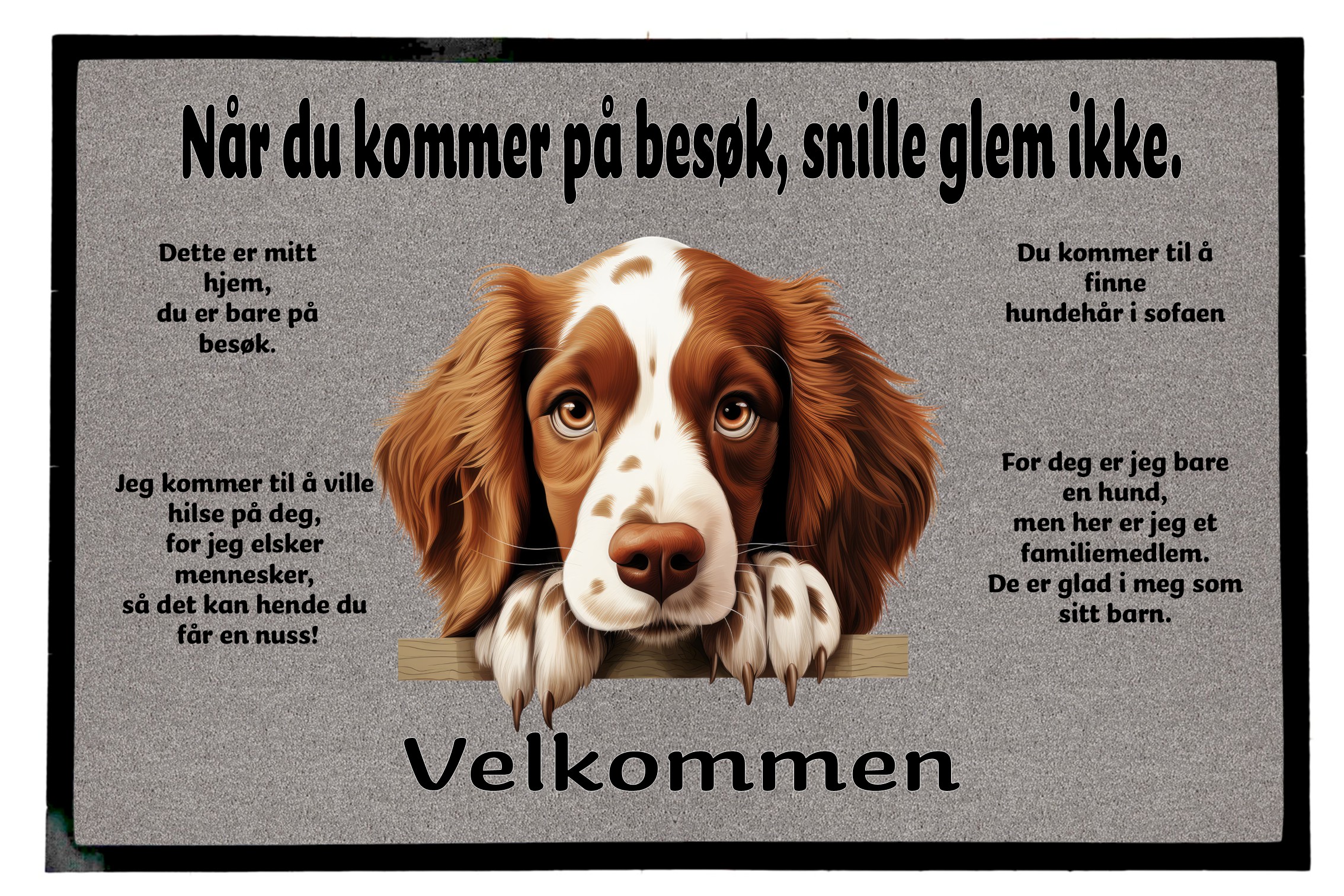 Dørmatte Welsh Springer Spaniel 1