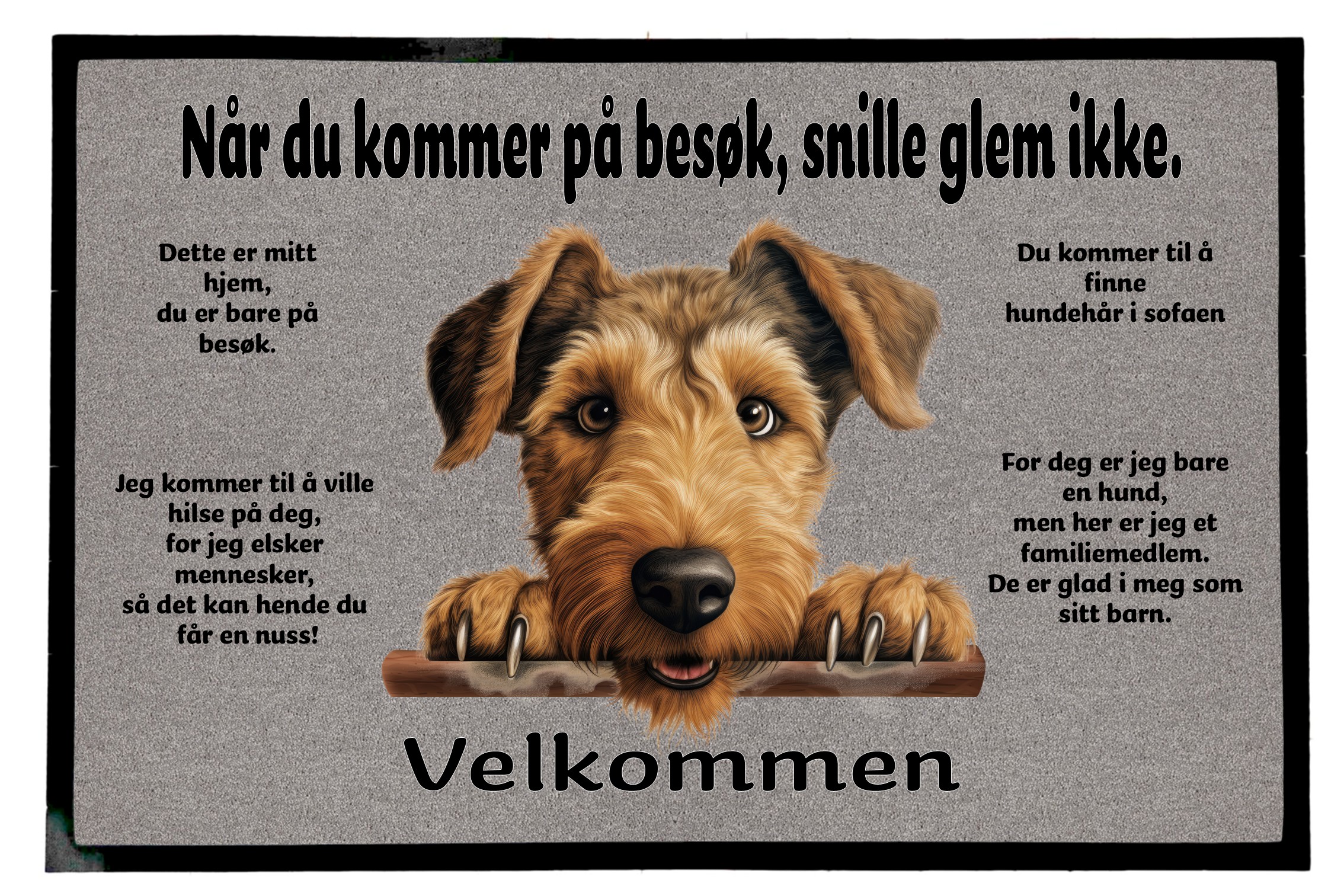 Dørmatte Welsh Terrier 1