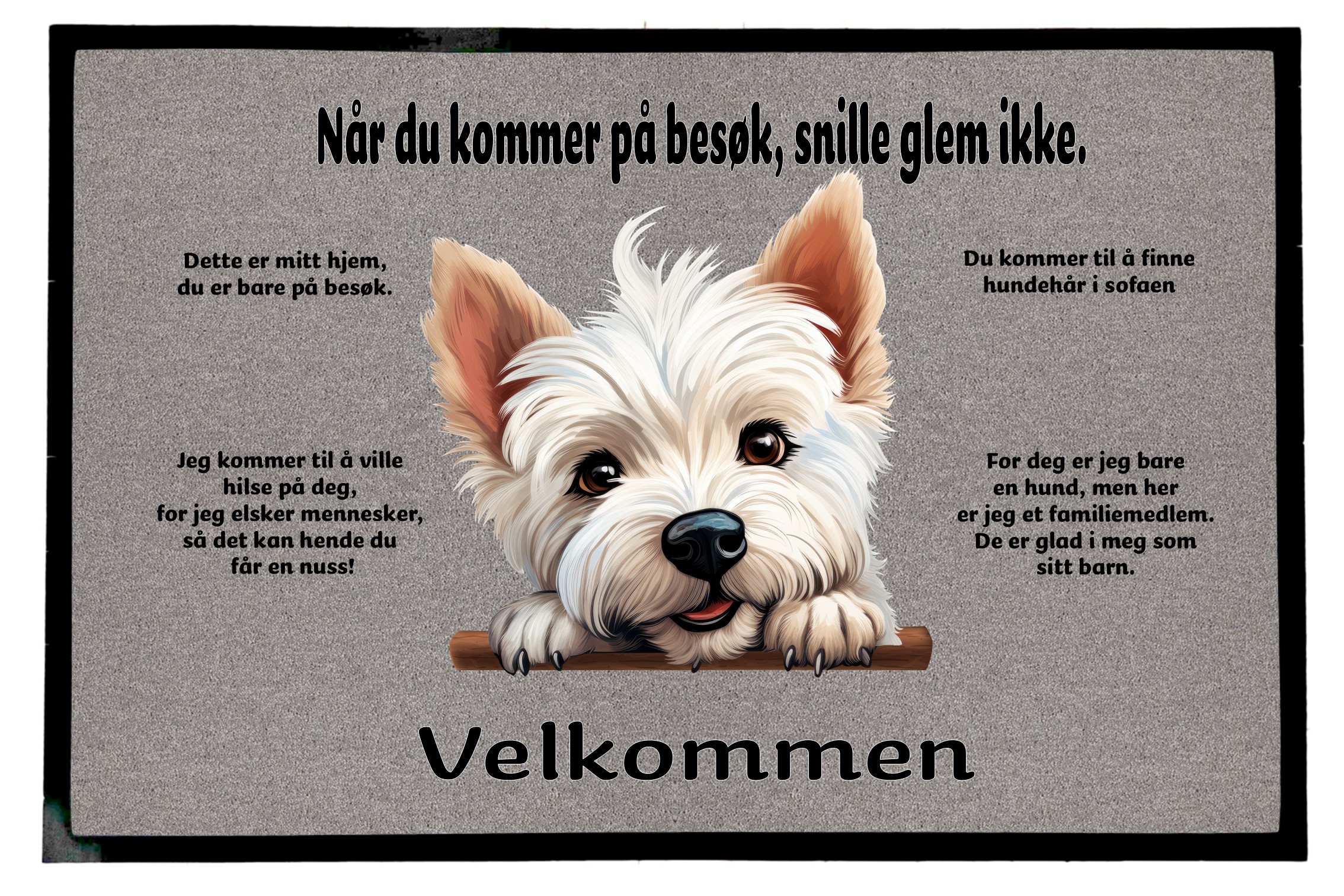 Dørmatte West highland white Terrier 2
