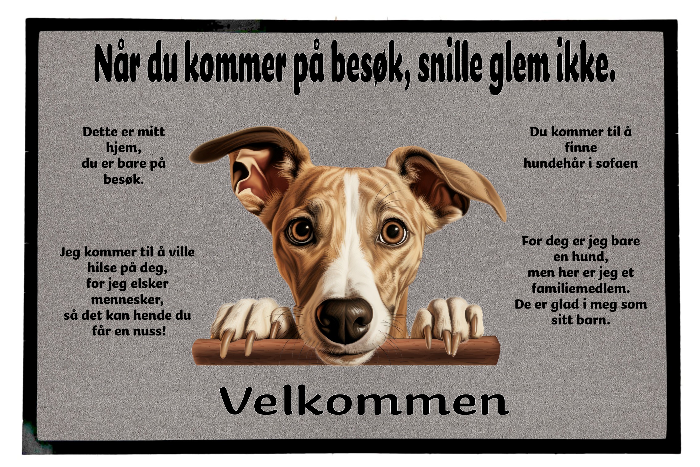 Dørmatte Whippet 1