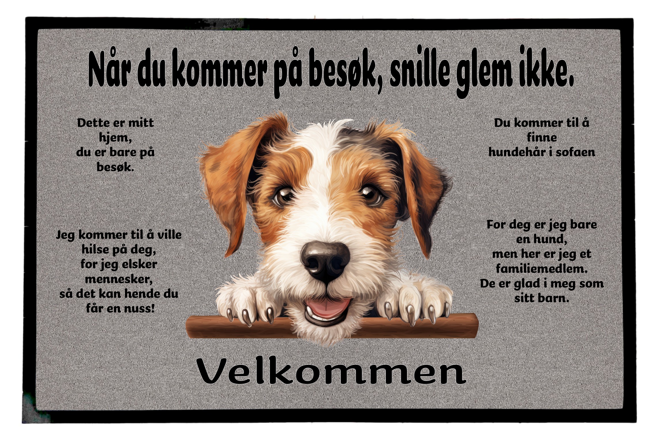 Dørmatte Wire Fox Terrier 1