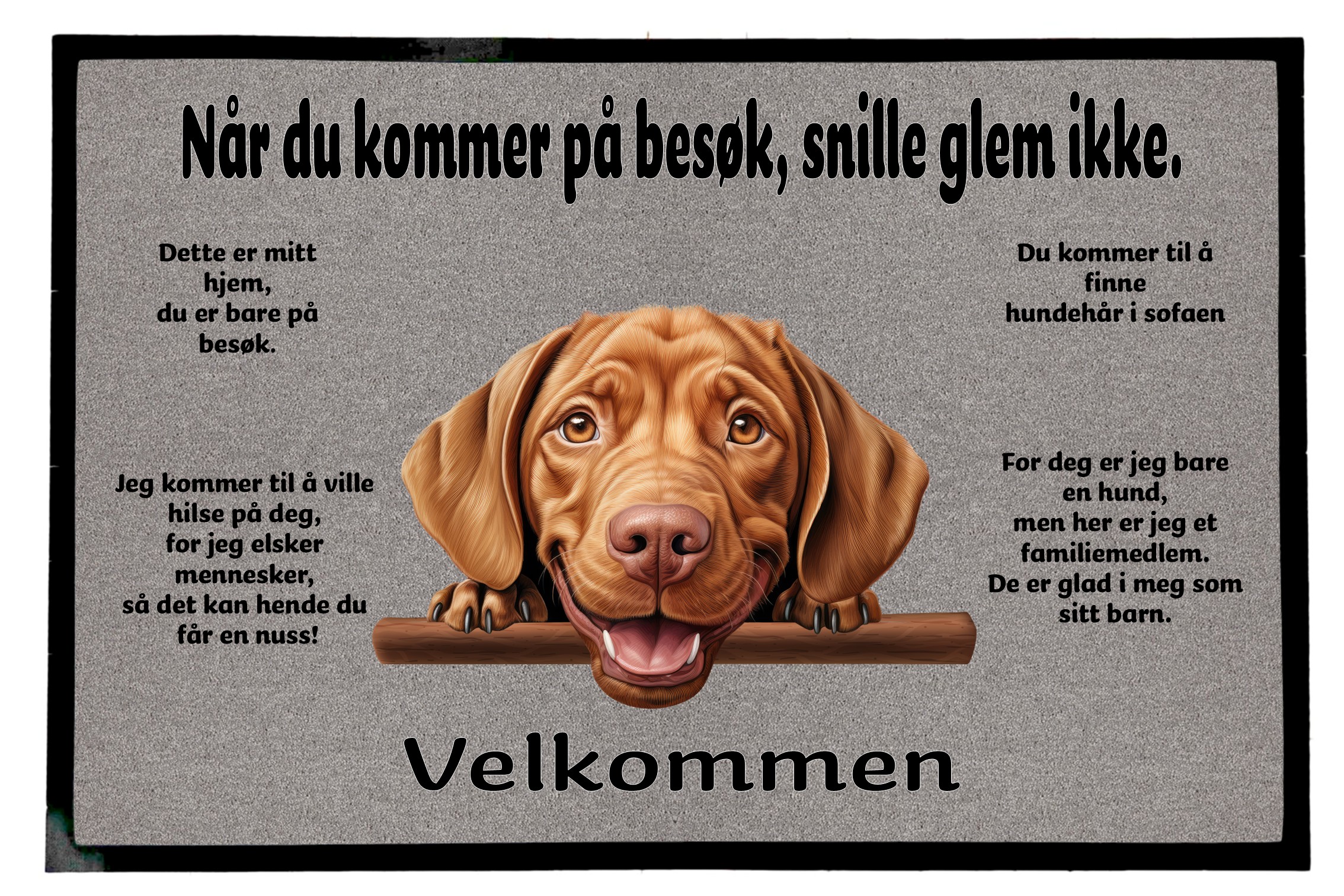Dørmatte Wirehaired Vizsla 1