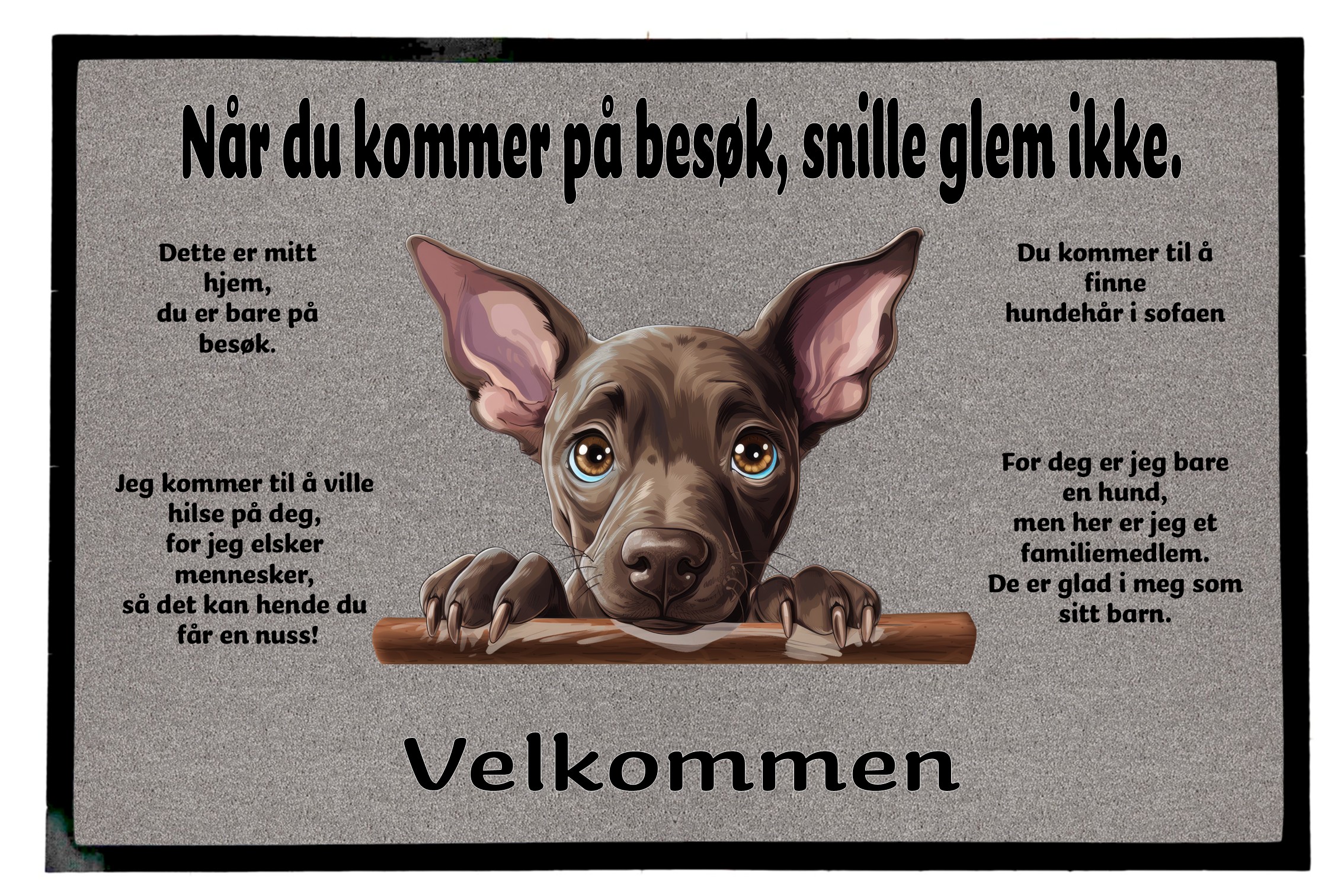 Dørmatte Xoloitzcuintli 1