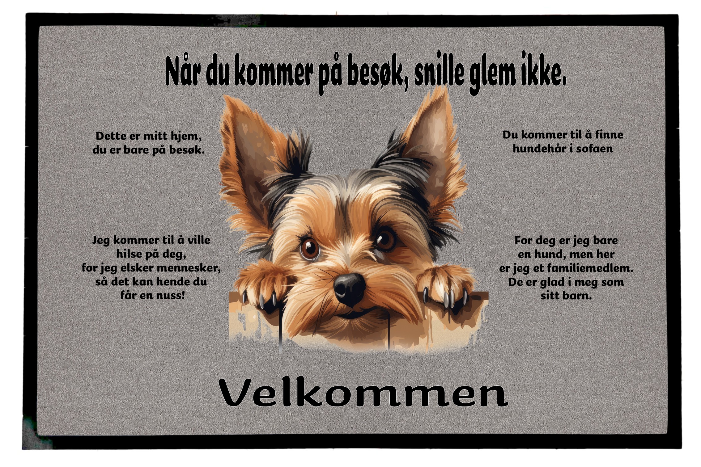 Dørmatte Yorkshire Terrier 4