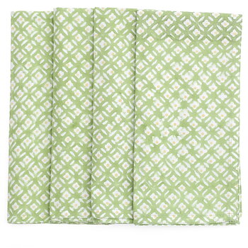 Servetter Dot Green & Yellow - 4 st.
