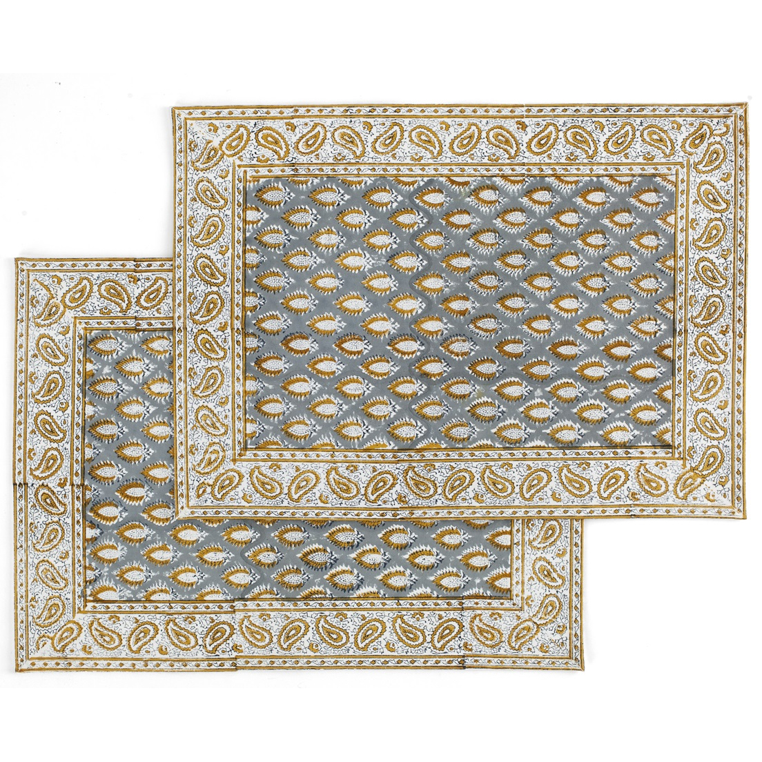 Bordstabletter Botanique Cypress Blue & Ochre - 2 st.