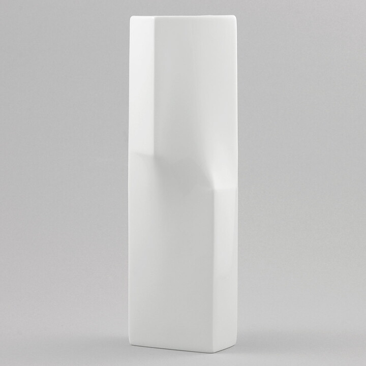 Jeroen Bechthold (Balance 1979) White Modern Skewed Vase 21 cm