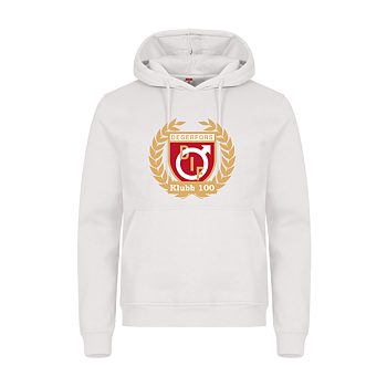 Hoodie med stort tryck