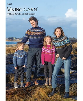 Viking Mönsterhäfte 2407 Tema Hela familjen (stickor 5,5-6 mm)