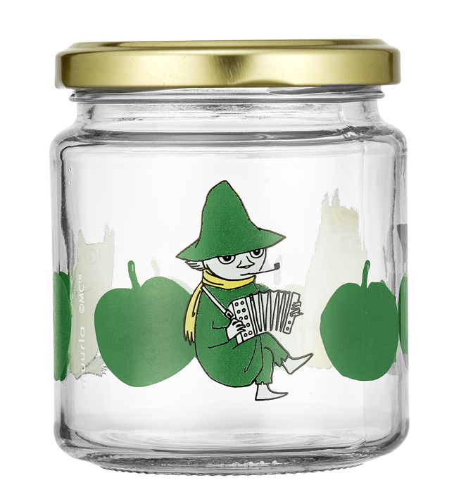 Moomin glass jar 0,3 L - Joyful Apples