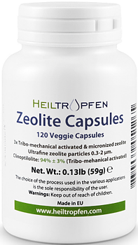 Heiltropfen Zeolite 3xTMA – Mikroniserad Zeolit (120 kapslar)