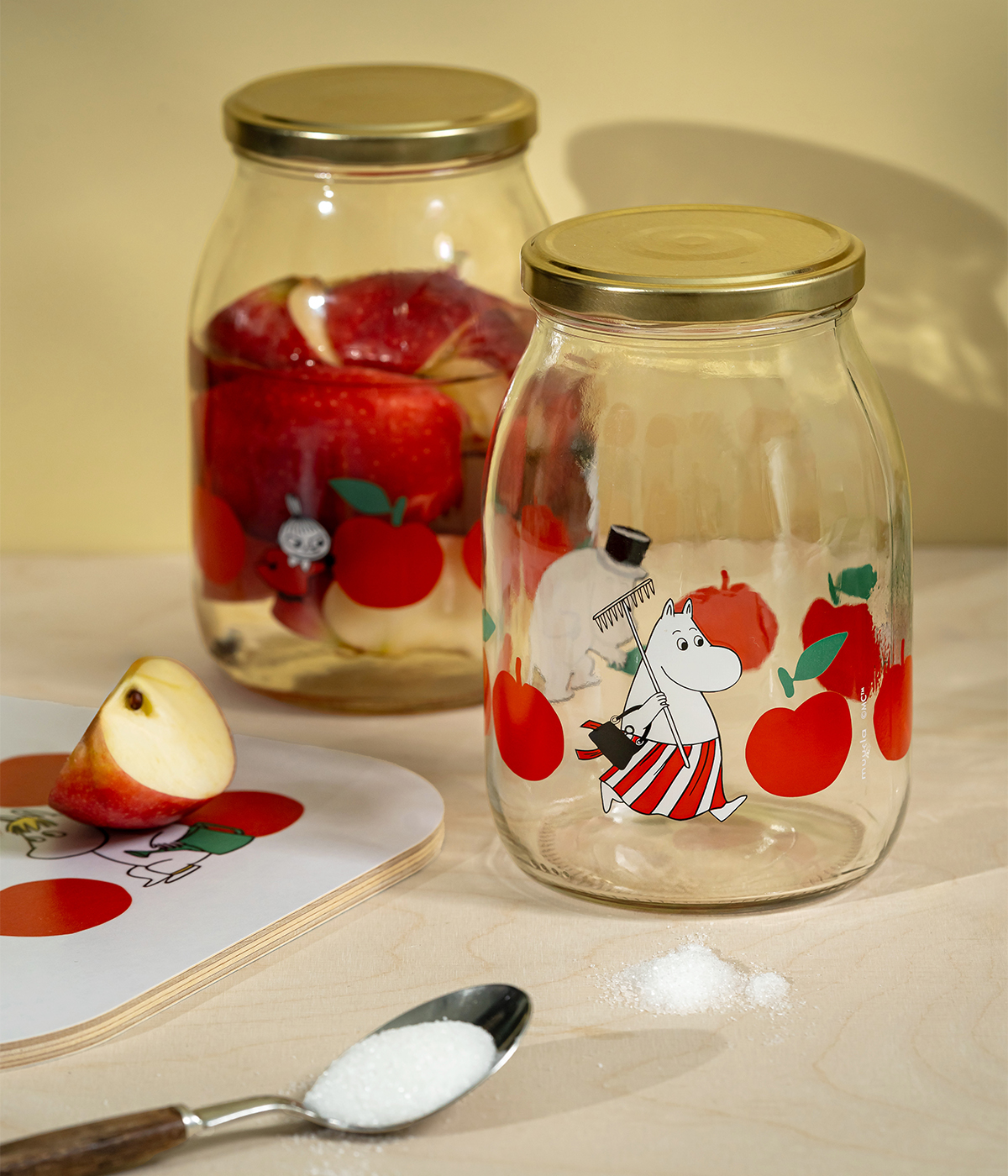 Mumin Glasburk 1 L - Joyful Apples - 4
