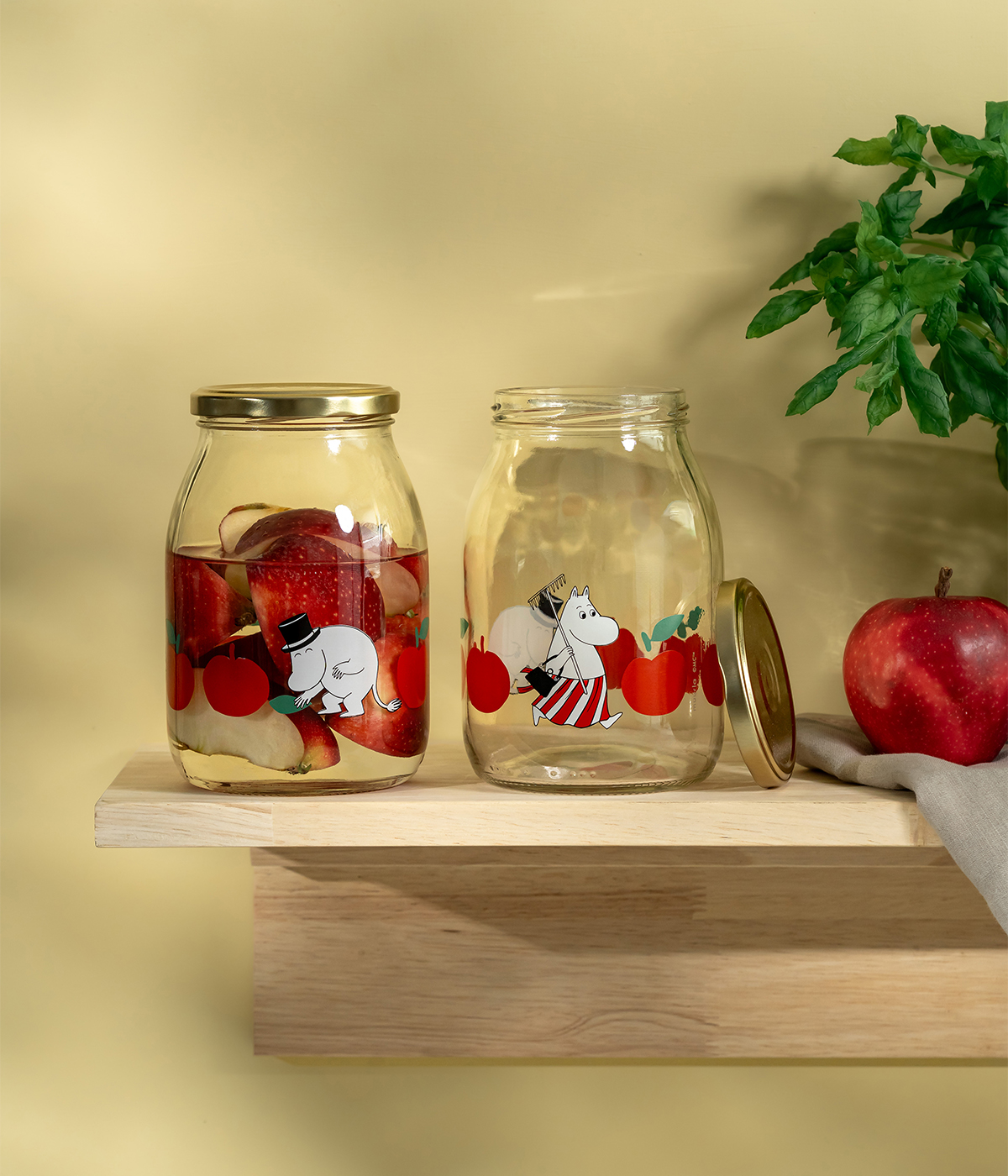 Mumin Glasburk 1 L - Joyful Apples - 5