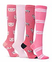 Stödstrumpor 4-pack rosa