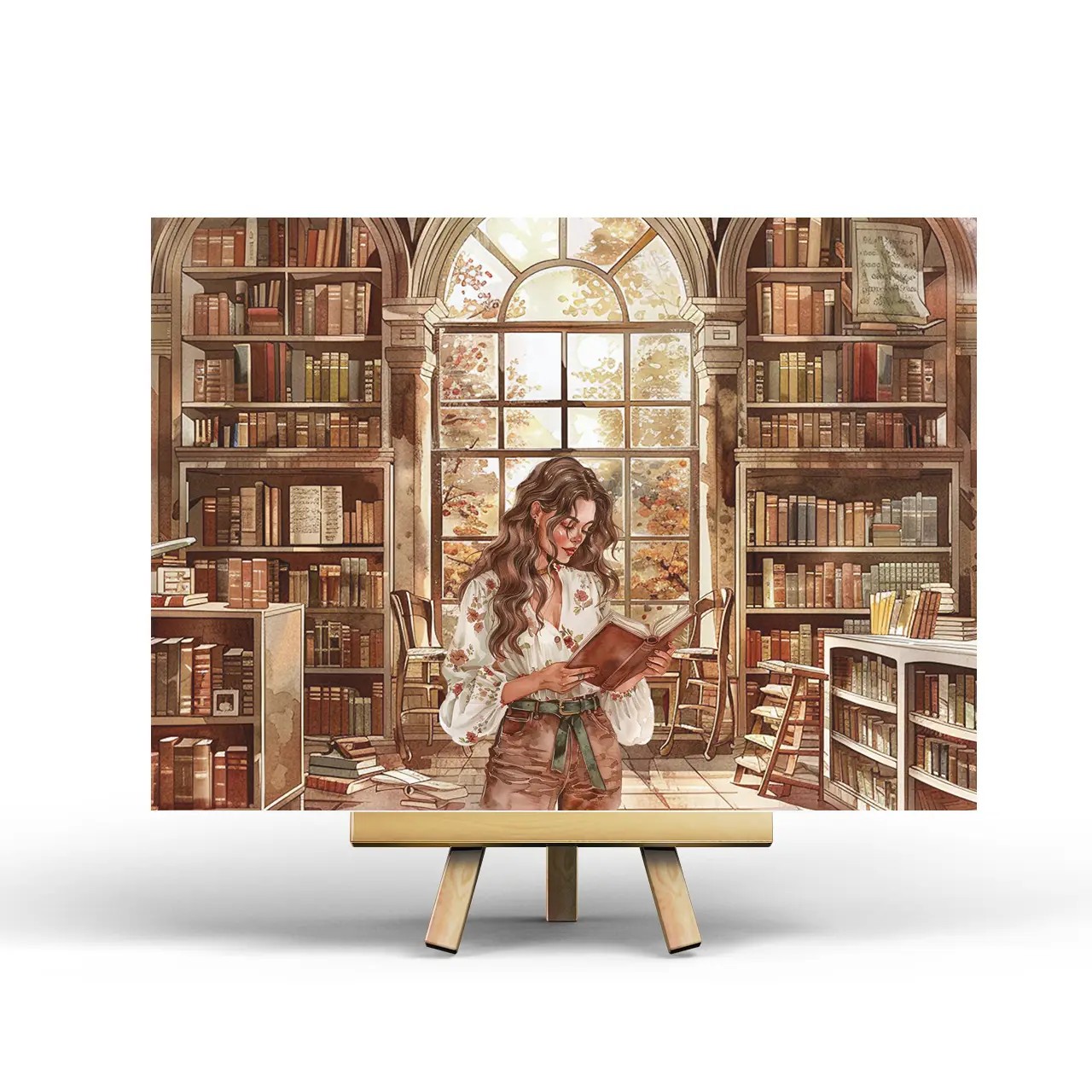 Vykort - Bibliotek