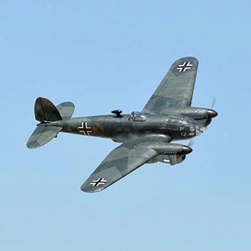 Black Horse Heinkel HE 111 20cc 2500mm spv. med ellandställ - 4