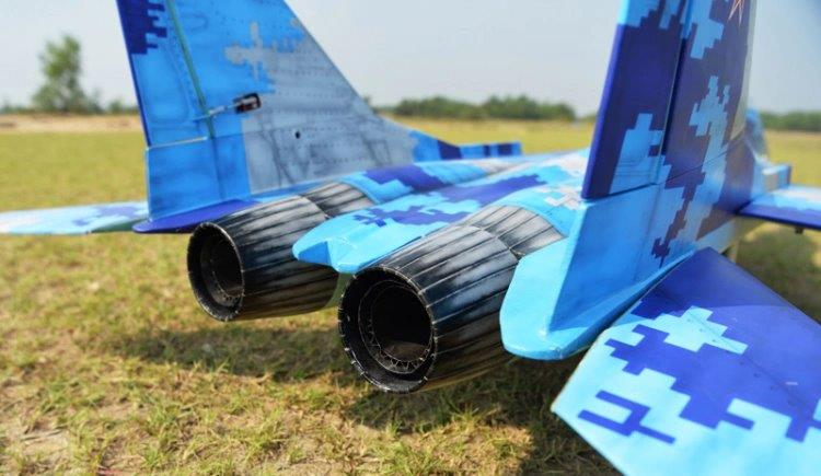 Black Horse MIG-29 För Turbo Jet Motor 1635mm Ellandställ - 3
