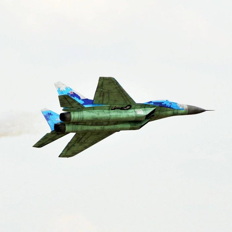 Black Horse MIG-29 För Turbo Jet Motor 1635mm Ellandställ - 6