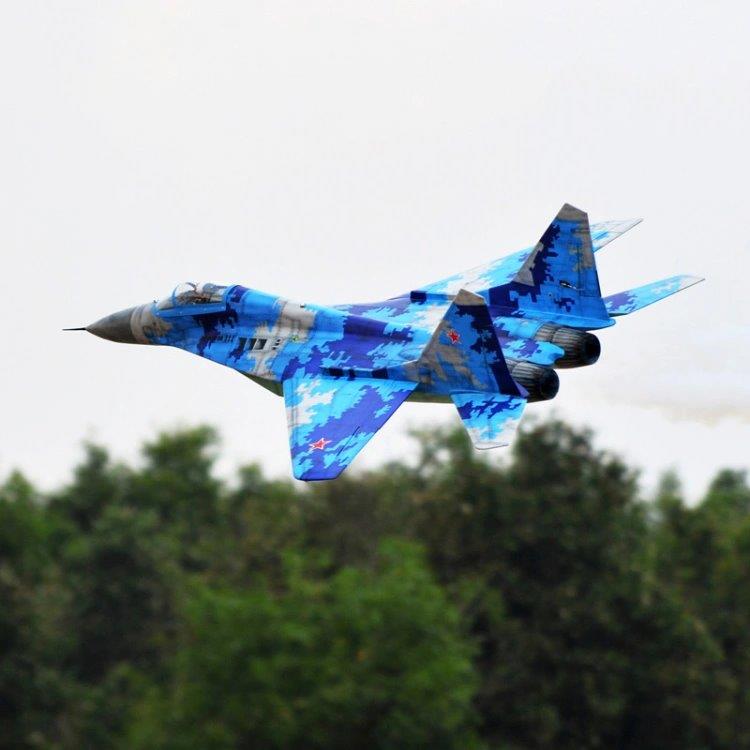 Black Horse MIG-29 För Turbo Jet Motor 1635mm Ellandställ - 7