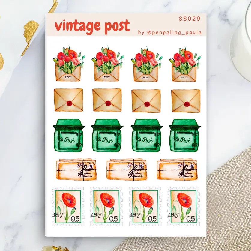 Stickers - Vintage post