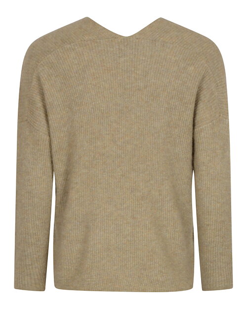 Jumper Thora v-ringad mermaid khaki/beige - 3