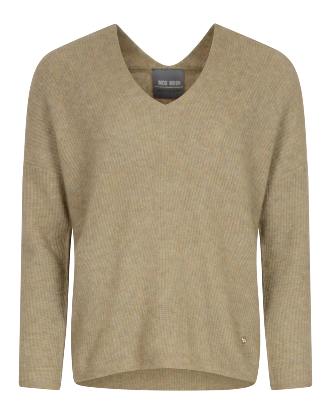Jumper Thora v-ringad mermaid khaki/beige - 2