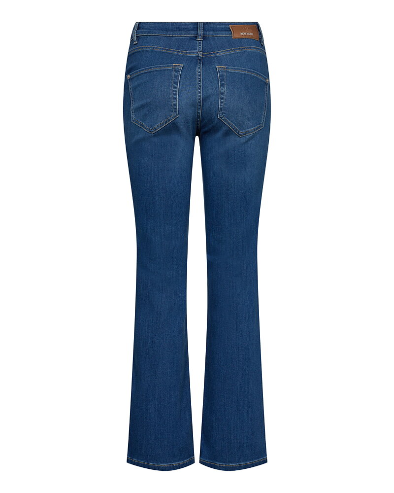 Jeans Ashley deluxe kort mellanblå denim