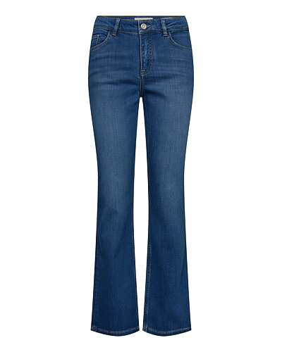Jeans Ashley deluxe kort mellanblå denim