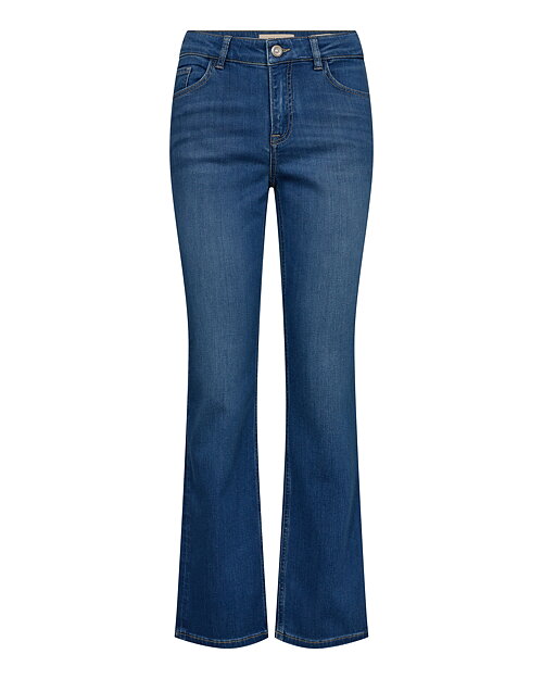Jeans Ashley deluxe kort mellanblå denim