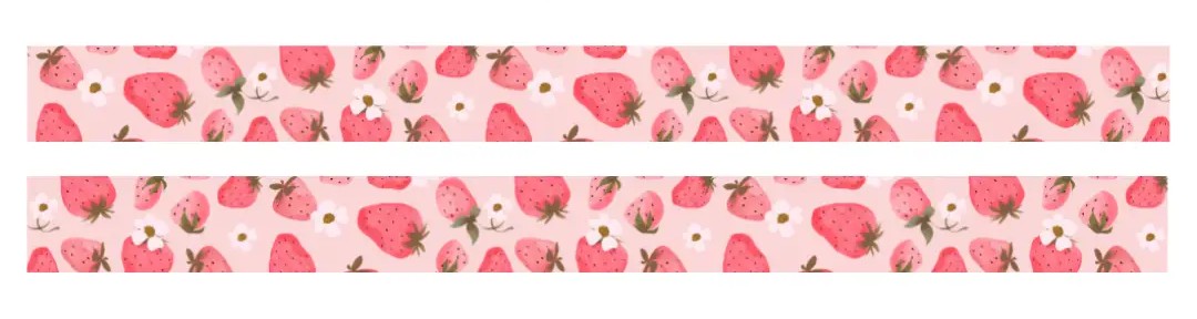 Washi tape - Jordgubbar